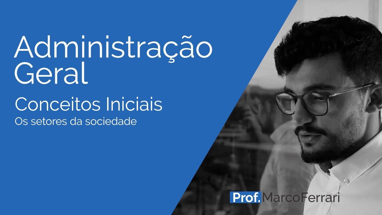 Administração Geral - Conceitos Iniciais - Os setores da sociedade