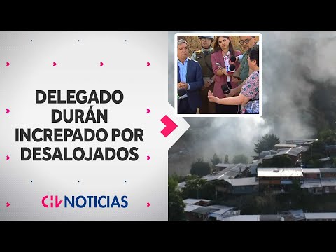 Habitante de toma de Lo Barnechea increpó a delegado Durán por desalojo: “Imagínese esos niños…”