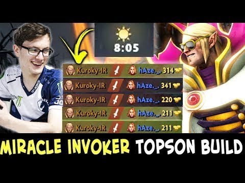 Miracle after TI 8 trying topson Invoker build