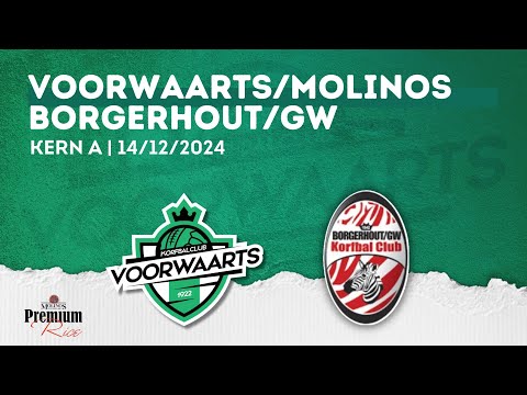 Bouncewear Topleague Korfbal: Voorwaarts/Molinos A - Borgerhout/GW A