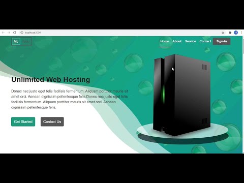 React Website Part-1 using Styled Components and Smooth Scroll Website complete Responsive