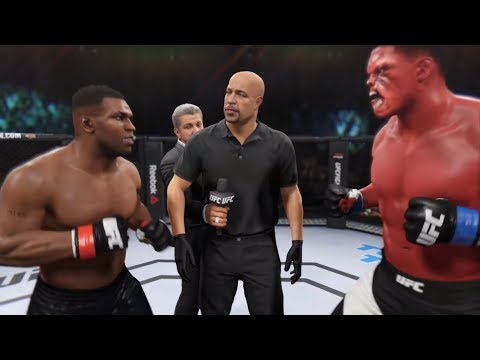 Mike Tyson vs. Red Hulk (EA Sports UFC 2) - CPU vs. CPU 🥊