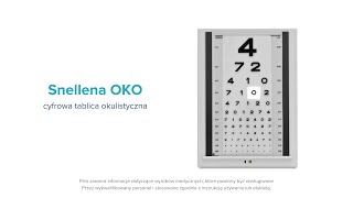 Tablica okulistyczna Snellena OKO