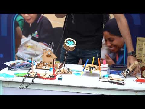 Glimpses form the eduCOBOT booth | India STEM Summit & Awards 2023 | Exhibition | AICRA