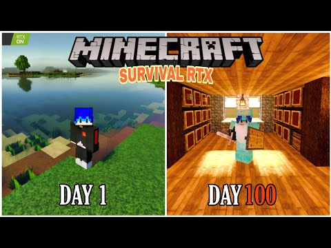 100 DAYS IN MINECRAFT SURVIVAL RTX AND THIS HAPPENED