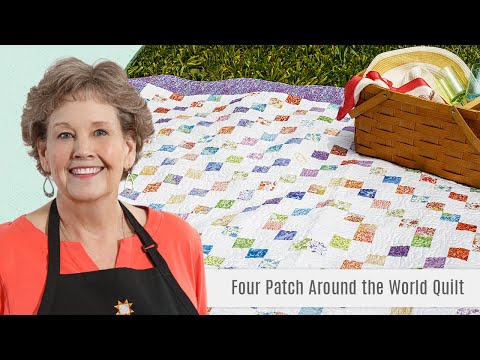 How To Make A Four Patch Around the World Quilt - Free Quilting Tutorial