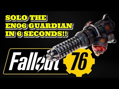 Fallout 76 - Crazy OP 6 Second Gauss Mini Gun Build!! (Ghoul)