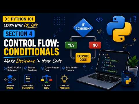 Python 101 Section 4 Python Loops For While Range Break Continue Learn With Dr Ray