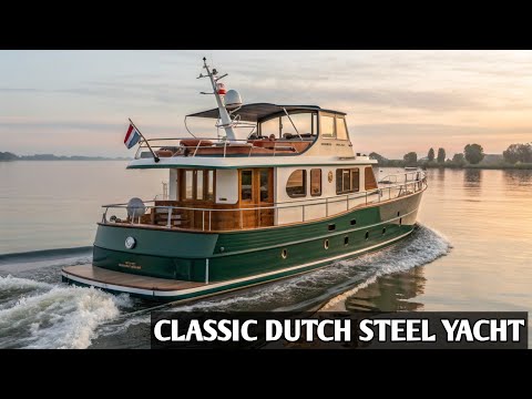 Bruijs Spiegelkotter Cabrio 1150 – The Perfect Classic Dutch Steel Motor Yacht
