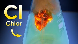 Chlor  - ein Gas, das nicht eingeatmet werden kann!