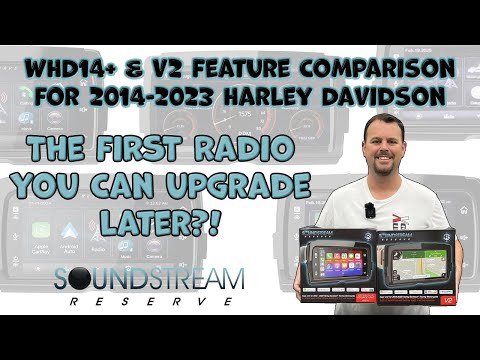The FIRST Radio You Can Upgrade Later?! SoundStream WHD14+ & V2 Harley Davidson Radio Comparison!