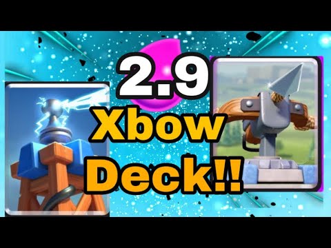 2.9 ELIXIR XBOW DECK CYCLE BEST DEFENSIVE DECK!! - Clash Royale