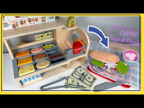 Organizing my sandwich shop 🥪 | Unboxing & Play | Melissa & Doug Sandwich Counter | ASMR No Talking