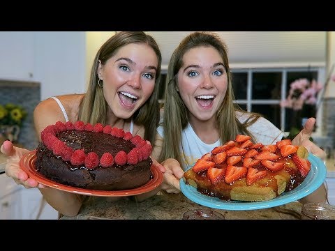 Twin VS Twin BIRTHDAY CAKE CHALLENGE (Chocolate vs Vanilla)