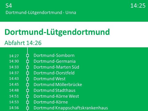 [DB Regio NRW] Ansagen S4 Dortmund-L. - Unna