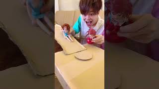 I made a pitfall on the slide! @hayataku5348 #toys #shorts #funny I made a pitfall on the slide! @hayataku5348 #toys #shorts #funny