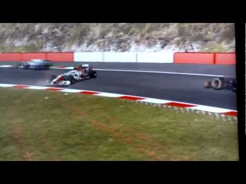 F1-Kartihkeyan crashes heavy at Spa: Big Fail Crash into the Barrier