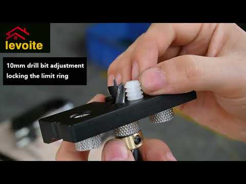 Levoite Furniture Cam Lock Jig Dowel Cam Jig Minifix Jig Kit  3 in 1 Dowel Jig