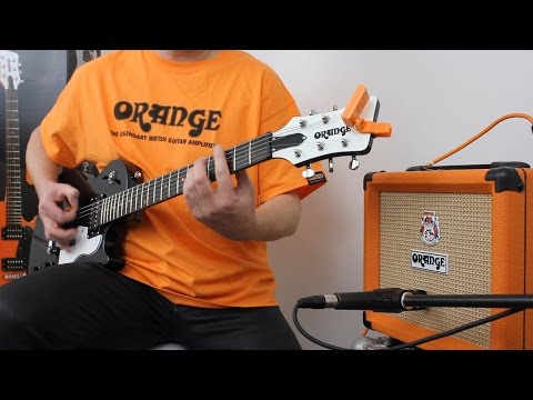 Orange Branded Single Cut Style Bright ORANGE Electric Guitar [ProfRev] image 7