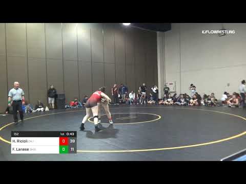 152 Lbs Rr Rnd 2 Hannah Ricioli California Red Vs Francesca Lanese Ohio Draw