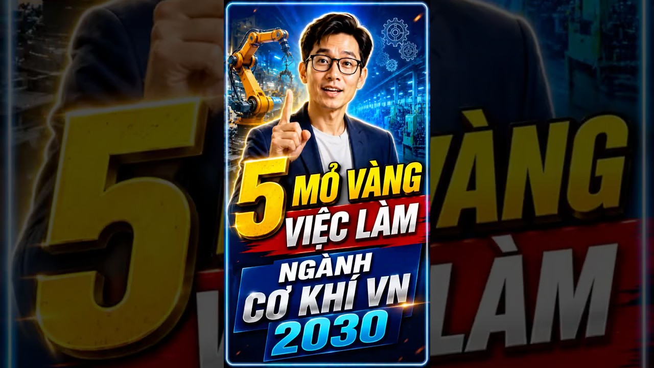 Ngành Cơ khí 2030: 5 mỏ vàng việc làm sinh viên cần biết