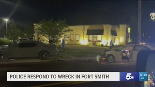 Fort Smith Police respond to crash on Rogers Ave.