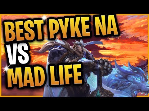 BEST PYKE NA VS MAD LIFE!!! CAN THE RANK 1 PYKE DEFEAT MADLIFE?!? PATCH 9.8