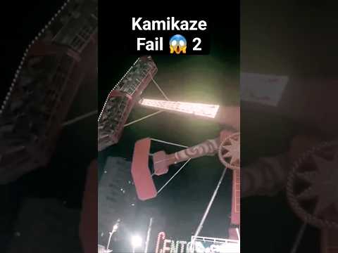 Kamikaze  Kirmes Unfall Part 2 #rollercoaster #fail #shorts