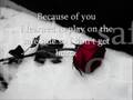 Kelly Clarkson- Because Of You (Lyrics.) 