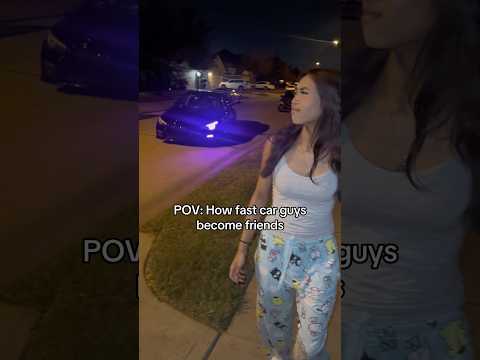 POV: How fast car guys become friends 🤣