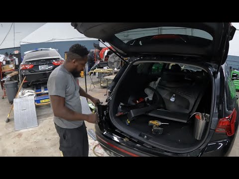2022 HONDAI SANTAFE how to take the back bumper and tail lamp off
