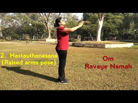 International yoga day, Surya Namaskar,, Varsha Aundhia, Sun salutation poses step-by-step Video