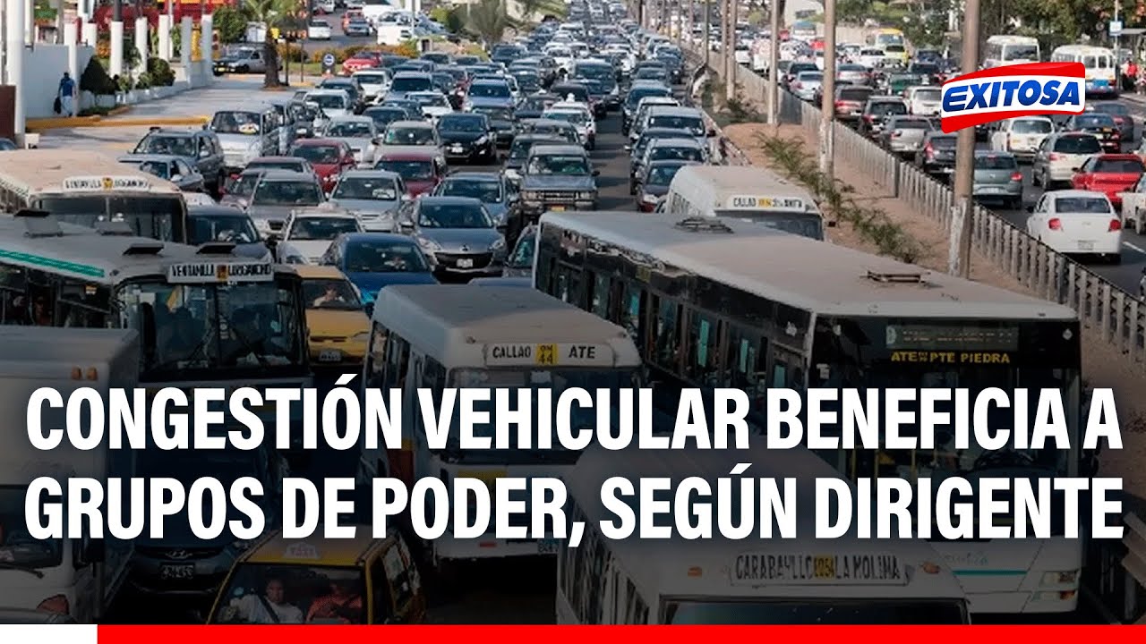 🔴🔵 Congestión vehicular en Lima beneficia a algunos grupos de poder, señala dirigente de taxistas