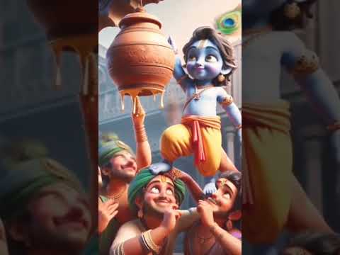 Govinda aala re alaa#krishnaprasad#animation #cartoon #baby #baby #kidslove #janmashtmi