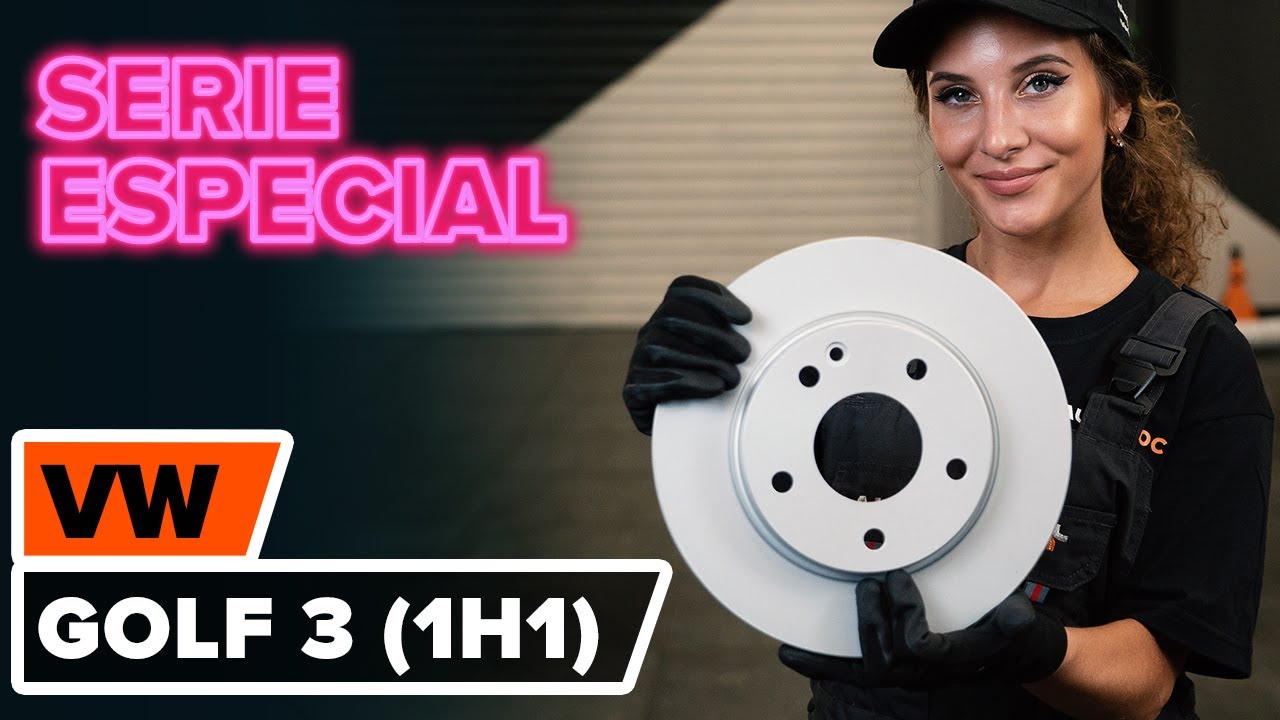Cómo cambiar: discos de freno de la parte delantera - VW Golf 3 | Guía de sustitución