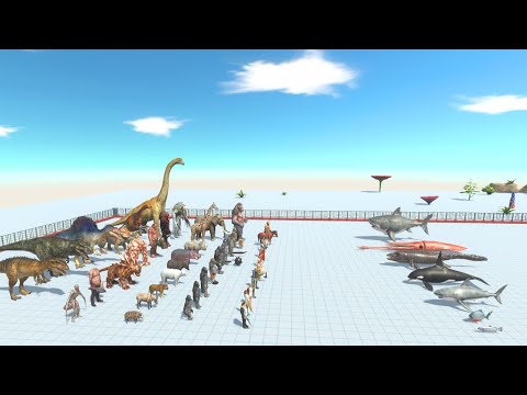 Aquatics vs All Factions - Animal Revolt Battle Simulator