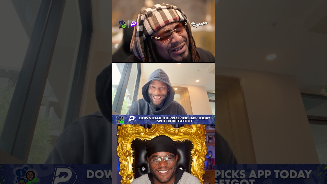 Should Beast Mode get in da ring ⁉️🤣 #getgotpod #marshawnlynch #leveonbell