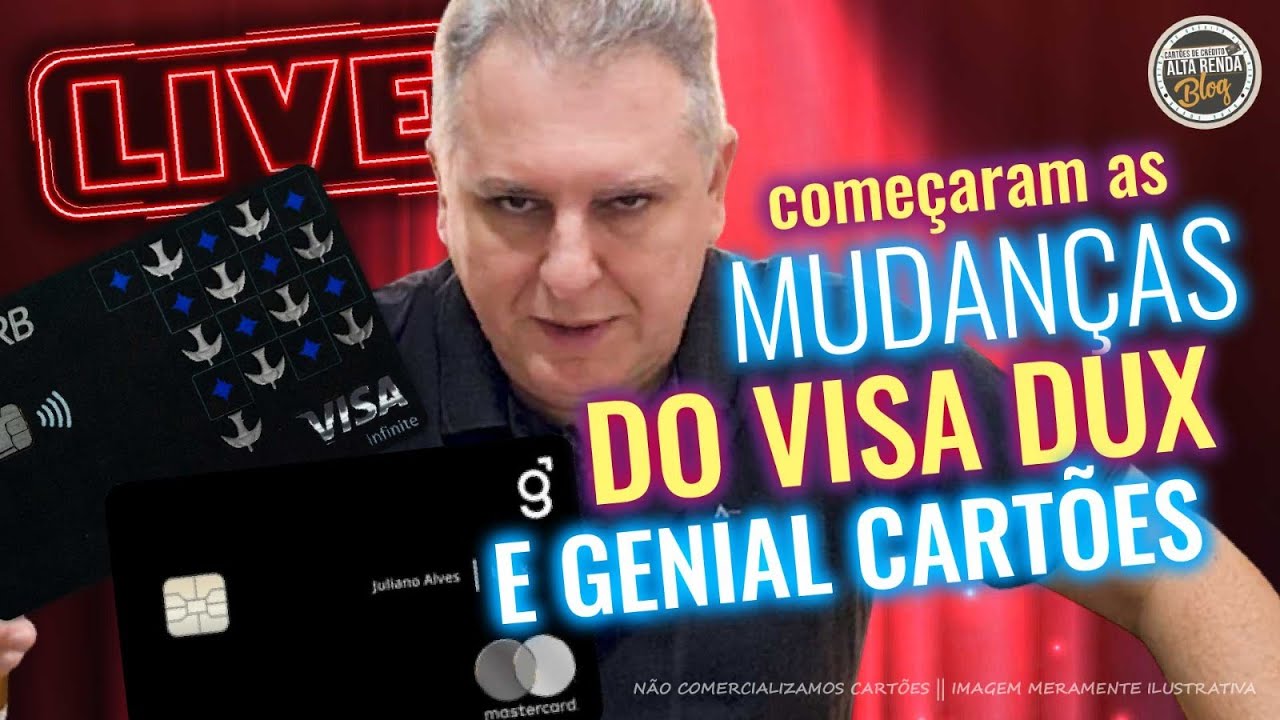 💳LIVE:COMEÇARAM AS MUDANÇAS DO VISA DUX E DEMAIS CARTÕES BRB,GENIAL BLACK SERÁ O FIM DESTES CARTÕES?