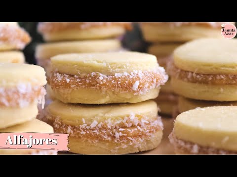 Soft Cornstarch Cookies | Alfajores Cookies Filled With Dulce De Leche | Jamila Azar Egypt