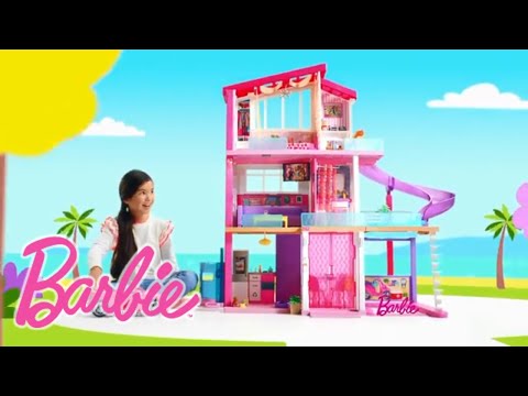 фото дом барби (barbie dreamhouse) с горкой 0