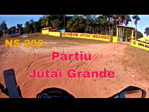 Bajaj NS200 rumo a vila de jutaí grande - Santarém Novo