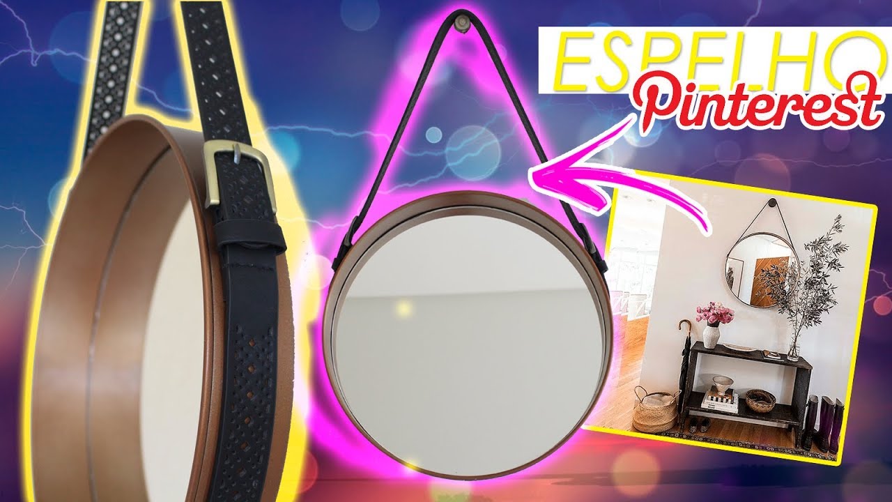 COMO FAZER O FAMOSO ESPELHO DO PINTEREST - DIY ESPELHO ADNET com FORMA DE BOLO
