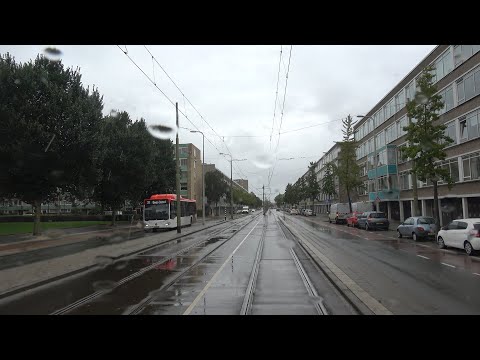 HTM tramlijn 6 Den Haag Leyenburg - Leidschendam Noord | regen | BN GTL8 3095 | 2023