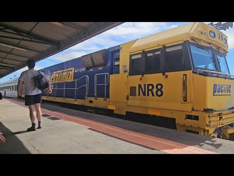 1AM8 JBRE The Overland (NR8, 10V), Adelaide to Melbourne, 1400-1410, 23/3/25, Horsham VIC