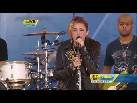 Miley Cyrus and Bret Michaels - Every Rose Has It's Thorn - Good Morning America