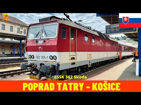 Cab Ride Poprad Tatry - Košice (Bratislava - Košice - 3/3, Slovakia) train driver's view 4K