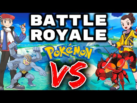 We Catch 18 Random Pokemon For a Battle Royale... Then We FIGHT! 