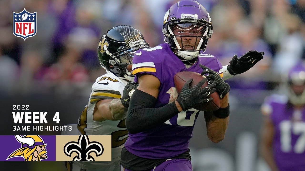 Minnesota Vikings vs. New Orleans Saints | Week 4 2022 Game Highlights - YouTube