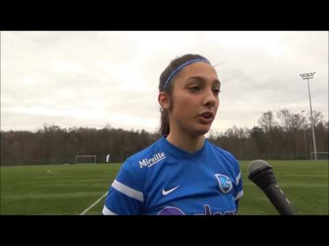 20170225 Interview met Amber Tysiak na KRC Genk Ladies - KAA Gent Ladies