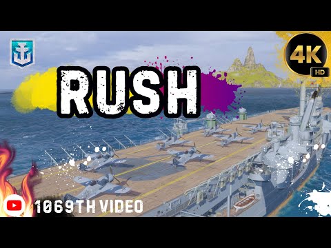 Impressively Aggressive Gameplay with the Max Immelmann Aircraft Carrier World of Warships #gaming